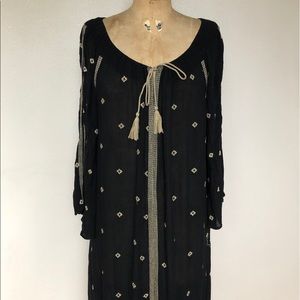 Embroidered house dress caftan